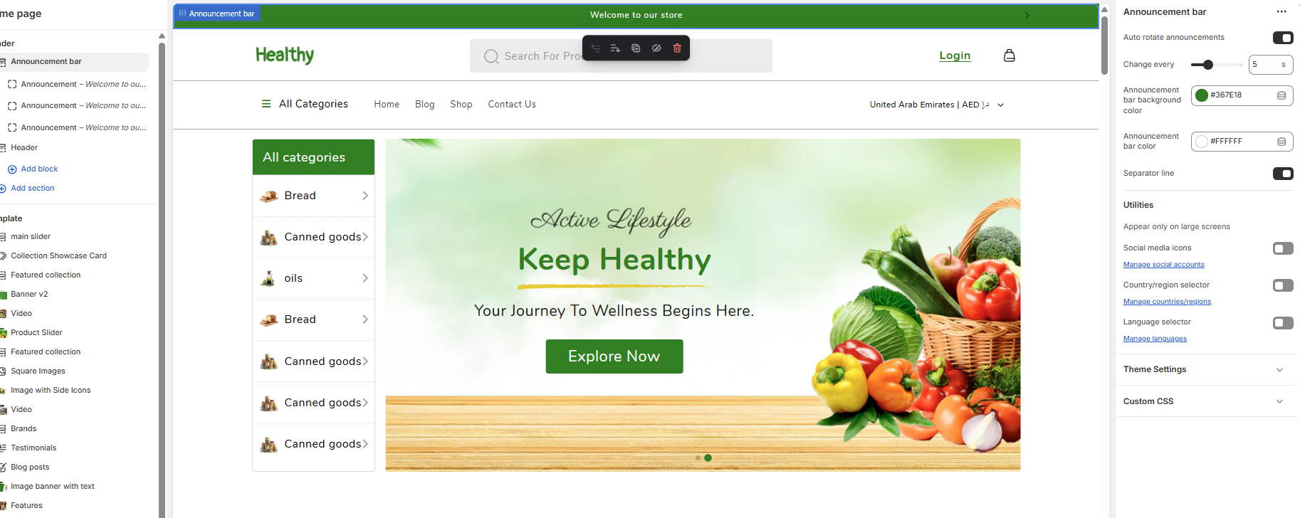   Adding & Organizing Menu Items