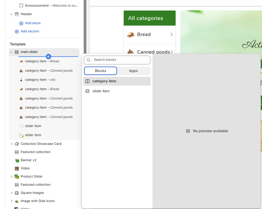   Adding & Organizing Menu Items